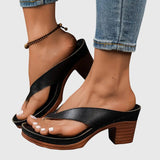 Damen Orthopädische Sandalen mit Mittelhohem Absatz für den Sommer