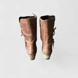 Damen Orthopädische Stiefel bis zur Wadenmitte mit seitlichem Reißverschluss für ganztäglichen Komfort