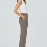 Damenweite-Hosen mit Hoher Taille und Seitentaschen