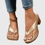 Damen Orthopädische Sandalen mit Mittelhohem Absatz für den Sommer