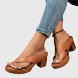 Damen Orthopädische Sandalen mit Mittelhohem Absatz für den Sommer