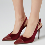 Damen Slingback-Absätze mit spitzem Zehenbereich und verstellbarem Riemen
