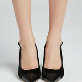 Damen Slingback-Absätze mit spitzem Zehenbereich und verstellbarem Riemen