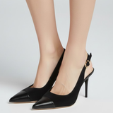 Damen Slingback-Absätze mit spitzem Zehenbereich und verstellbarem Riemen