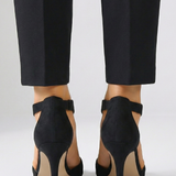 Damen Open-Toe High Heels mit Cut-Out-Obermaterial und hohem Absatz