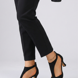 Damen Open-Toe High Heels mit Cut-Out-Obermaterial und hohem Absatz