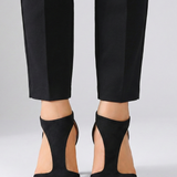 Damen Open-Toe High Heels mit Cut-Out-Obermaterial und hohem Absatz