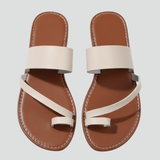 Damen Slip-On Sandalen mit Schnallenriemen