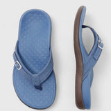 Damen Orthopädische Flip-Flop Sandalen mit Verstellbarem Schnallenverschluss für den Sommer