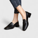 Damen Orthopädische Low-Heeled Loafer mit Slip-On Design für ganztägigen Komfort