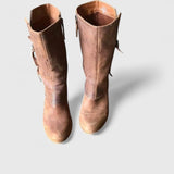 Damen Orthopädische Stiefel bis zur Wadenmitte mit seitlichem Reißverschluss für ganztäglichen Komfort