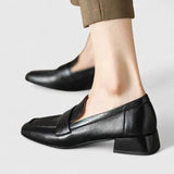Damen Orthopädische Low-Heeled Loafer mit Slip-On Design für ganztägigen Komfort