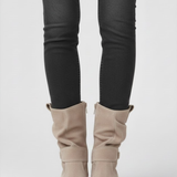 Damen Reißverschluss-Stiefel mit rutschfester Sohle