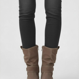 Damen Reißverschluss-Stiefel mit rutschfester Sohle