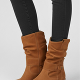 Damen Reißverschluss-Stiefel mit rutschfester Sohle