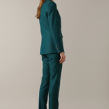 Damen Blazer Set mit Einem Knopf und Geraden Hosen