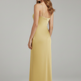 Damen Maxikleid mit einem Schulterträger und seitlichem Schlitz