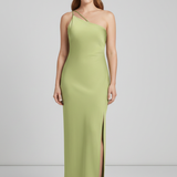 Damen Maxikleid mit einem Schulterträger und seitlichem Schlitz