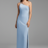Damen Maxikleid mit einem Schulterträger und seitlichem Schlitz