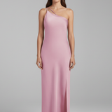 Damen Maxikleid mit einem Schulterträger und seitlichem Schlitz