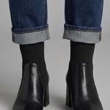 Damen Stiefeletten mit Blockabsatzdesign für den Herbst