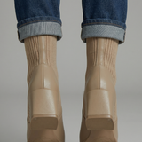 Damen Stiefeletten mit Blockabsatzdesign für den Herbst