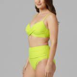 Damen-Bikini-Set mit Kreuz-Top und gerafftem Unterteil
