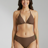 Damen Bikini Set mit Haltertop und mittelhohem Unterteil