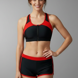 Damen Bikini Set mit Haltertop und Shorts
