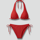 Damen Bikini-Set mit Haltertop und Bindeboden