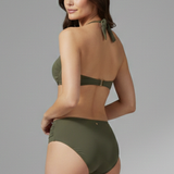Damen Bikini Set mit Halterneck-Oberteil und niedrig sitzendem Unterteil