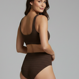 Damen Bikini-Set mit strukturiertem Oberteil und hoher Taille