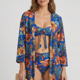 Damen Bikini-Set mit Bindetop und Cover-Up