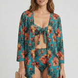 Damen Bikini-Set mit Bindetop und Cover-Up