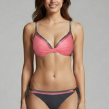 Damen-Bikini-Set mit Dreieckstop und Bindeboden