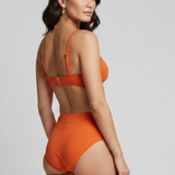 Damen-Bikini-Set mit Twist-Top und hoher Taille
