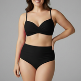 Damen-Bikini-Set mit Twist-Top und hoher Taille