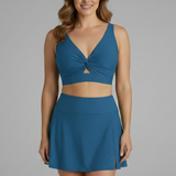 Damen Bikini-Set mit Wickeloberteil und Rock