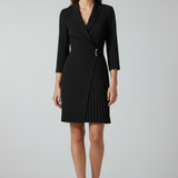 Damen Blazer Kleid mit Reverskragen und geradem Saum