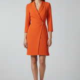 Damen Blazer Kleid mit Reverskragen und geradem Saum