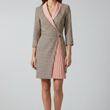 Damen Blazer Kleid mit Reverskragen und geradem Saum