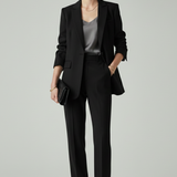 Damen Blazer Set mit definierter Form und geraden Hosen