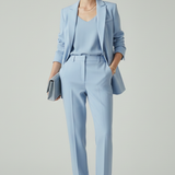 Damen Blazer Set mit definierter Form und geraden Hosen