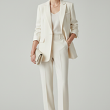 Damen Blazer Set mit definierter Form und geraden Hosen
