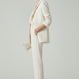 Damen Blazer Set mit definierter Form und geraden Hosen