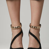 Damen Blockabsatzsandalen mit verstellbarem Riemen und stabiler Sohle
