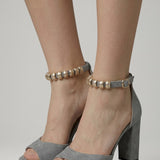 Damen Blockabsatzsandalen mit verstellbarem Riemen und stabiler Sohle