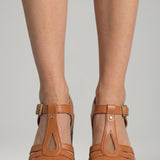 Damen Blockabsatzsandalen mit gepolsterter Innensohle und offenem Obermaterial