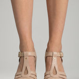 Damen Blockabsatzsandalen mit gepolsterter Innensohle und offenem Obermaterial
