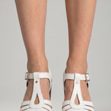 Damen Blockabsatzsandalen mit gepolsterter Innensohle und offenem Obermaterial